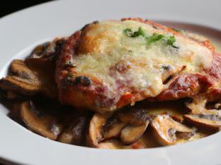 Veal Parm Gluten Free with Sautéed Mushrooms