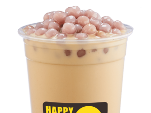 Milk Tea with Taro Ball [16 oz half sweet]