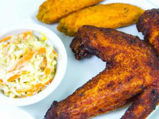 Quarter White Chicken with Plantain and Coleslaw Quarter White Chicken with Plantain and Coleslaw