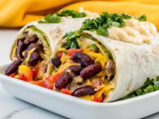 Vegan Burrito with House Salad Vegan Burrito with House Salad