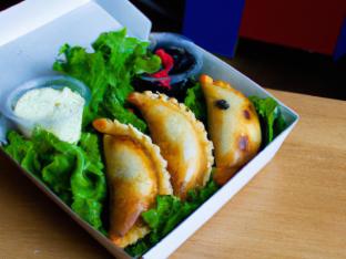 Cheese Empanadas with Salad Cheese Empanadas with Salad