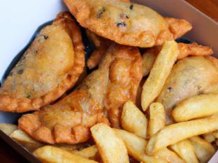 Chicken Empanadas with Chips Chicken Empanadas with Chips