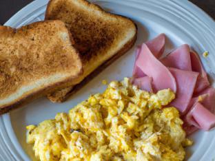 2 Eggs, Hash Browns and Ham