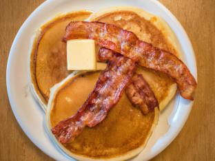 3 Pancakes and Bacon
