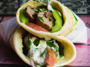 Beef Shish Kebab Wrap with Tzatziki Beef Shish Kebab Wrap with Tzatziki