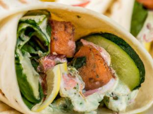 Salmon Wrap with Tzatziki Salmon Wrap with Tzatziki