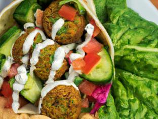 Falafel Wrap with Tzatziki Falafel Wrap with Tzatziki