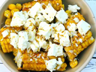 Roasted Sweet Corn with Feta Roasted Sweet Corn with Feta
