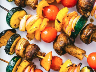 Grilled Veggie Kebab Plate Grilled Veggie Kebab Plate