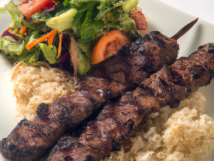 Beef Shish Kebab Plate Beef Shish Kebab Plate