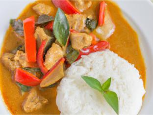 Chicken Red Curry with Rice Chicken Red Curry with Rice