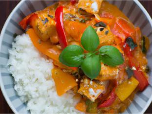 Tofu Red Curry with Rice Tofu Red Curry with Rice