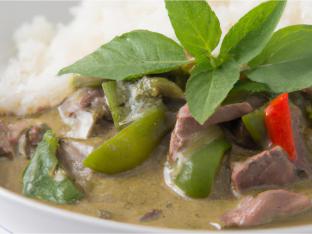 Beef Green Curry with Rice Beef Green Curry with Rice