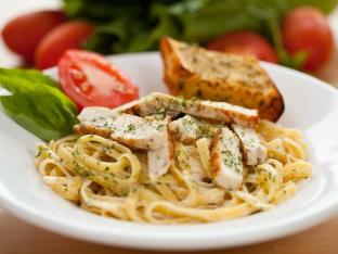 The Grilled Robot Chicken over Pasta The Grilled Robot Chicken over Pasta