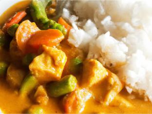 Chicken Panang Curry with Rice Chicken Panang Curry with Rice