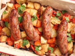 Sausage, Potatoes, Peppers and Onions Sausage, Potatoes, Peppers and Onions