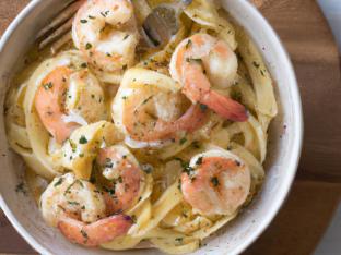Shrimp Scampi over Pasta Shrimp Scampi over Pasta