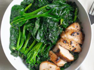 Broccoli Rabe and Grilled Chicken