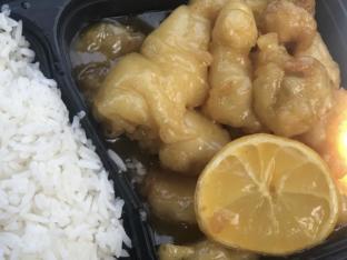 Lemon Chicken with White Rice Lemon Chicken with White Rice