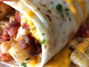 Breakfast Burrito with Chorizo