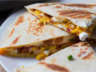 Breakfast Quesadilla with Chorizo