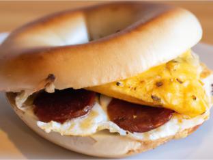 Sausage Egg and Cheese Bagel