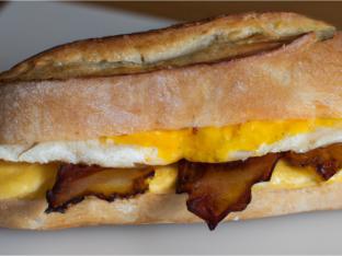 Bacon Egg and Cheese Baguette