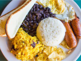 Cuban Breakfast with White Toast