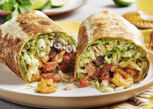 Gluten Free Grilled Shrimp Burrito Gluten Free Grilled Shrimp Burrito