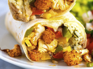 Gluten Free Sauteed Cauliflower Burrito Gluten Free Sauteed Cauliflower Burrito