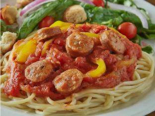 Spaghetti with Sausage and Peppers Spaghetti with Sausage and Peppers