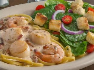 Shrimp & Scallops Carbonara Shrimp & Scallops Carbonara