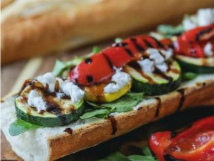 Grilled Veggie & Baby Arugula Goat Cheese Grilled Veggie & Baby Arugula Goat Cheese
