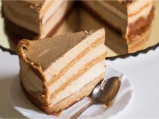 Mocha Cake Slice Mocha Cake Slice