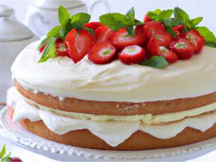 Strawberry Soft Cream Cake Strawberry Soft Cream Cake