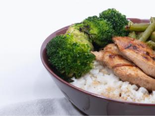 Grilled Chicken with Broccoli over Rice & Sauteed String Beans (Allergen Free) Grilled Chicken with Broccoli over Rice & Sauteed String Beans (Allergen Free)