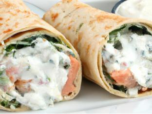 Grilled Salmon Wrap
