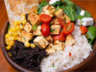 Marinated Tofu Burrito Bowl Marinated Tofu Burrito Bowl