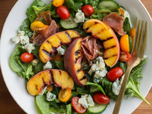 Crispy Procuitto-grilled Peach Bowl (gluten Free)