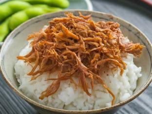 Hawaiian Kalua Pull Pork with Rice + Edamame Hawaiian Kalua Pull Pork with Rice + Edamame