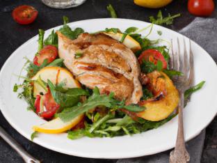 [Special Diet] Arugula Salad with Grilled Chicken (NO Garlic and Onions/ Allium)
