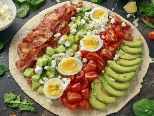 Chicken Avocado Cobb Salad Wrap Chicken Avocado Cobb Salad Wrap