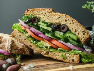 Gluten Free Vegan Fresh Veggie Sandwich - No Cheese, No Ranch Gluten Free Vegan Fresh Veggie Sandwich - No Cheese, No Ranch