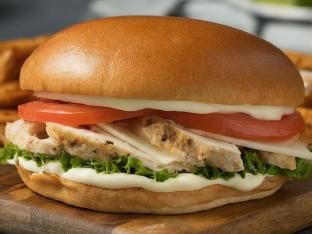 Gluten Free Roasted Chicken and Provolone Sandwich Gluten Free Roasted Chicken and Provolone Sandwich