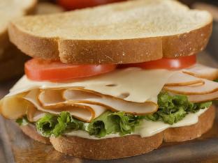 Gluten Free Smoked Turkey and Swiss Sandwich Gluten Free Smoked Turkey and Swiss Sandwich