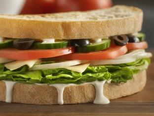 Gluten Free Fresh Veggie and Provolone Sandwich Gluten Free Fresh Veggie and Provolone Sandwich