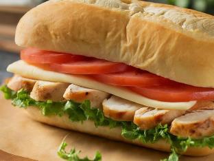 Roasted Chicken and Provolone Sandwich Roasted Chicken and Provolone Sandwich