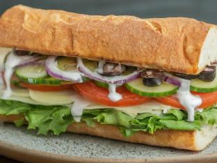 Fresh Veggie and Provolone Sandwich Fresh Veggie and Provolone Sandwich