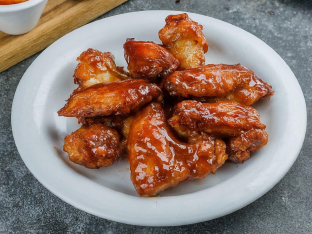 Chicken Wings with Honey Garlic BBQ Sauce