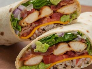 Chicken & Bacon Ranch Wrap with Brown Rice
